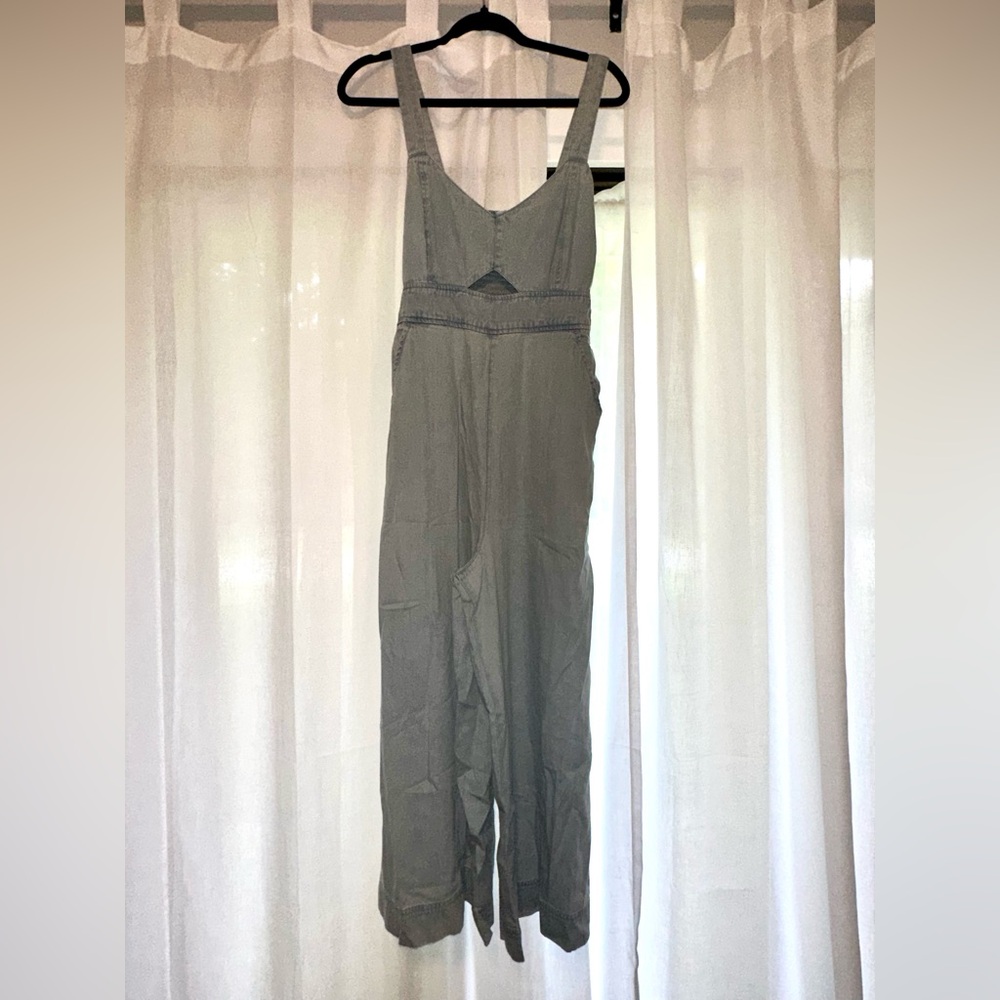 Wide leg Denim Jumpsuit